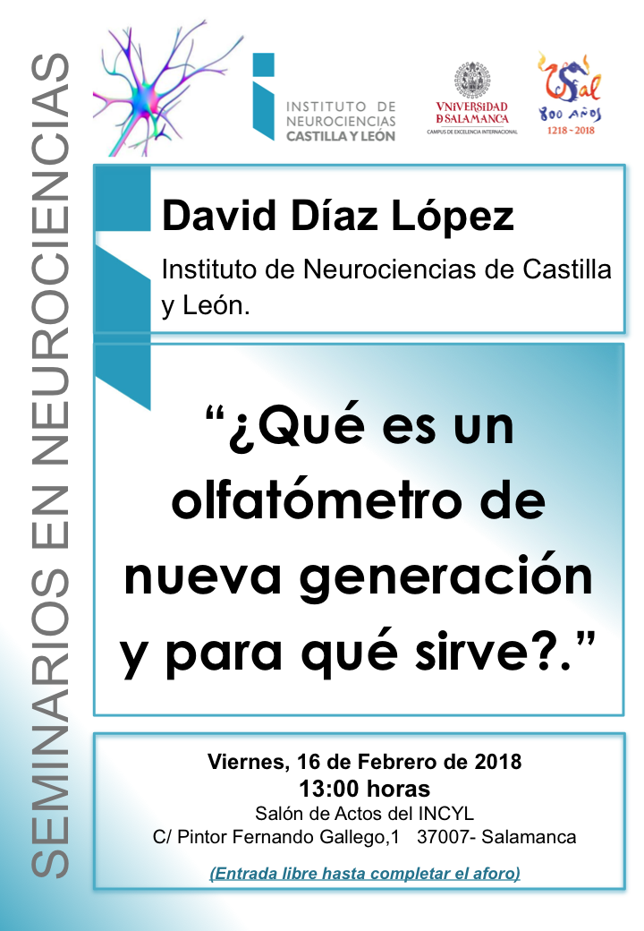 Seminarios Neurociencias 2018: David Díaz López, 16 de febrero
