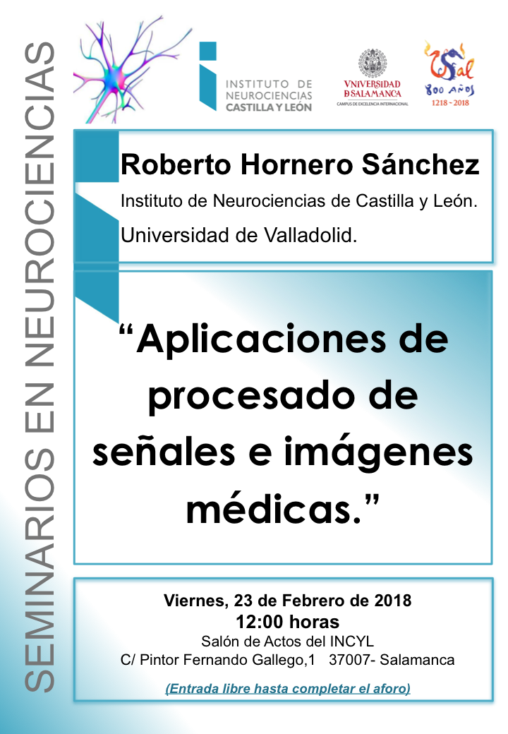 Seminarios Neurociencias 2018: Roberto Hornero Sánchez, 23 de febrero