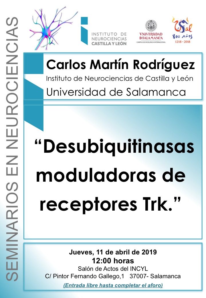 Seminarios Neurociencias 2019: Carlos Martín Rodríguez, 11 de abril