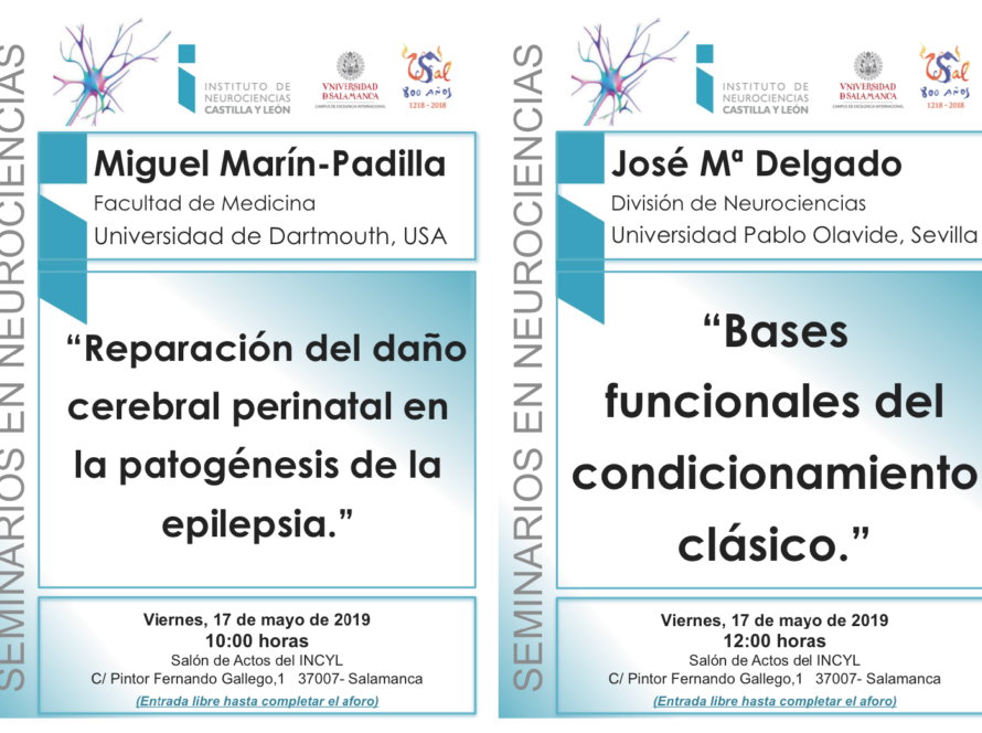 Seminarios Neurociencias 2019: Miguel Marín-Padilla y José Mª Delgado, 17 de mayo