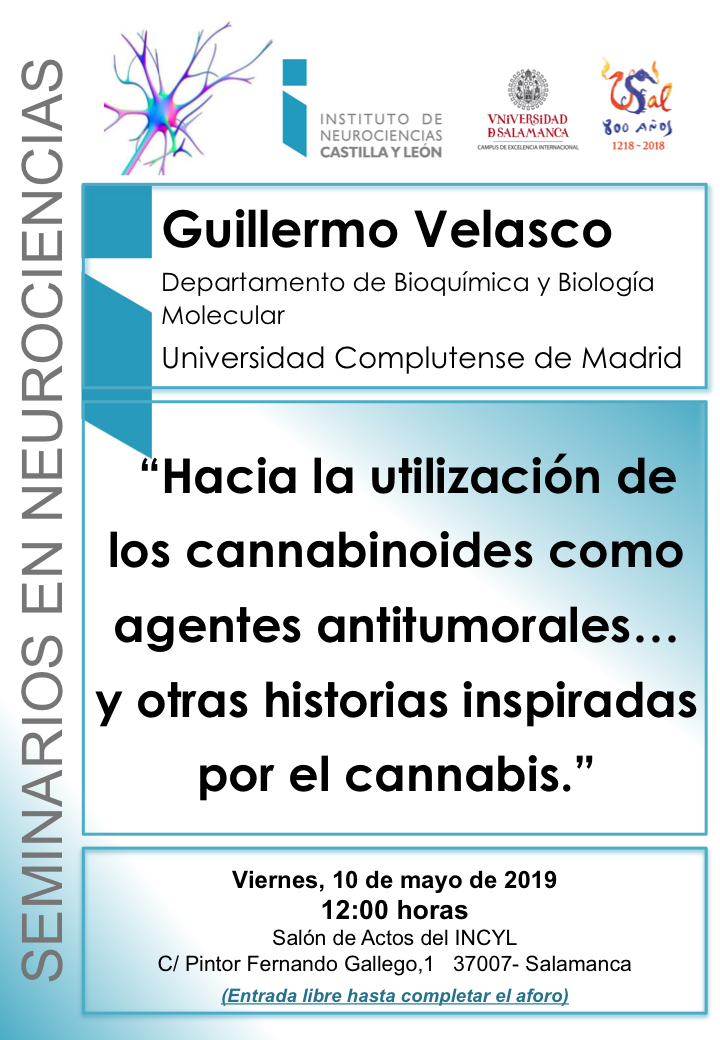 Seminarios Neurociencias 2019: Guillermo Velasco, 10 de mayo