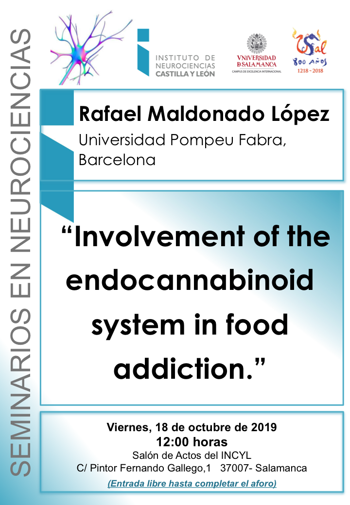 Seminarios Neurociencias 2019: Rafael Maldonado López, 18 de octubre