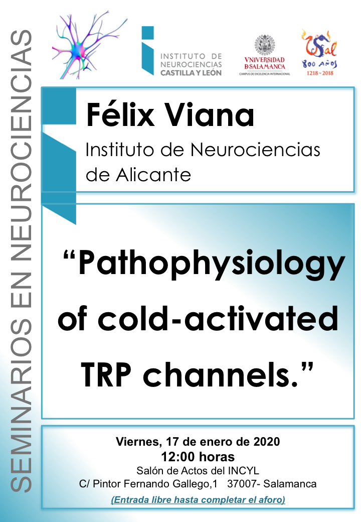 Seminarios Neurociencias 2020: Félix Viana, 17 de enero